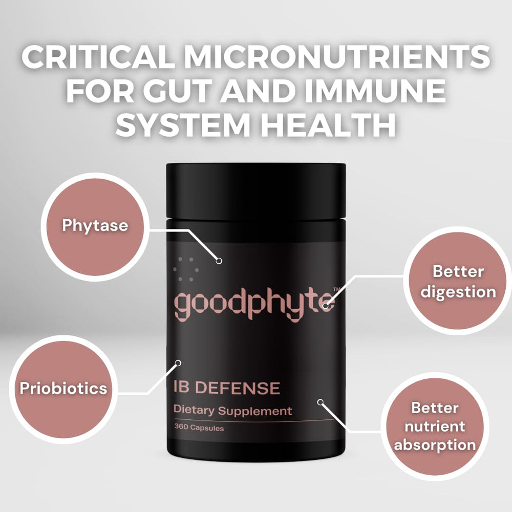 Goodphyte gut comfort bottle for gentle digestive balance during meals.