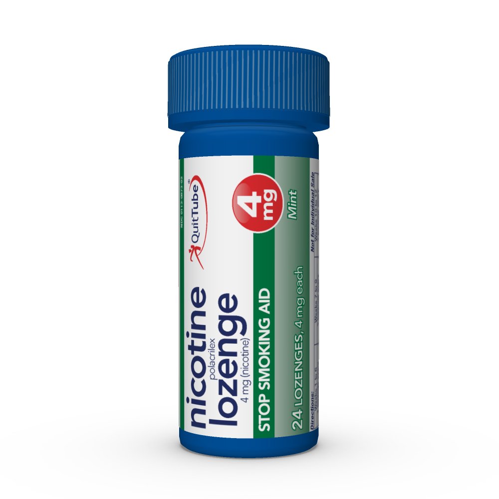Discreet use of mint lozenge for cravings at work or commuting.