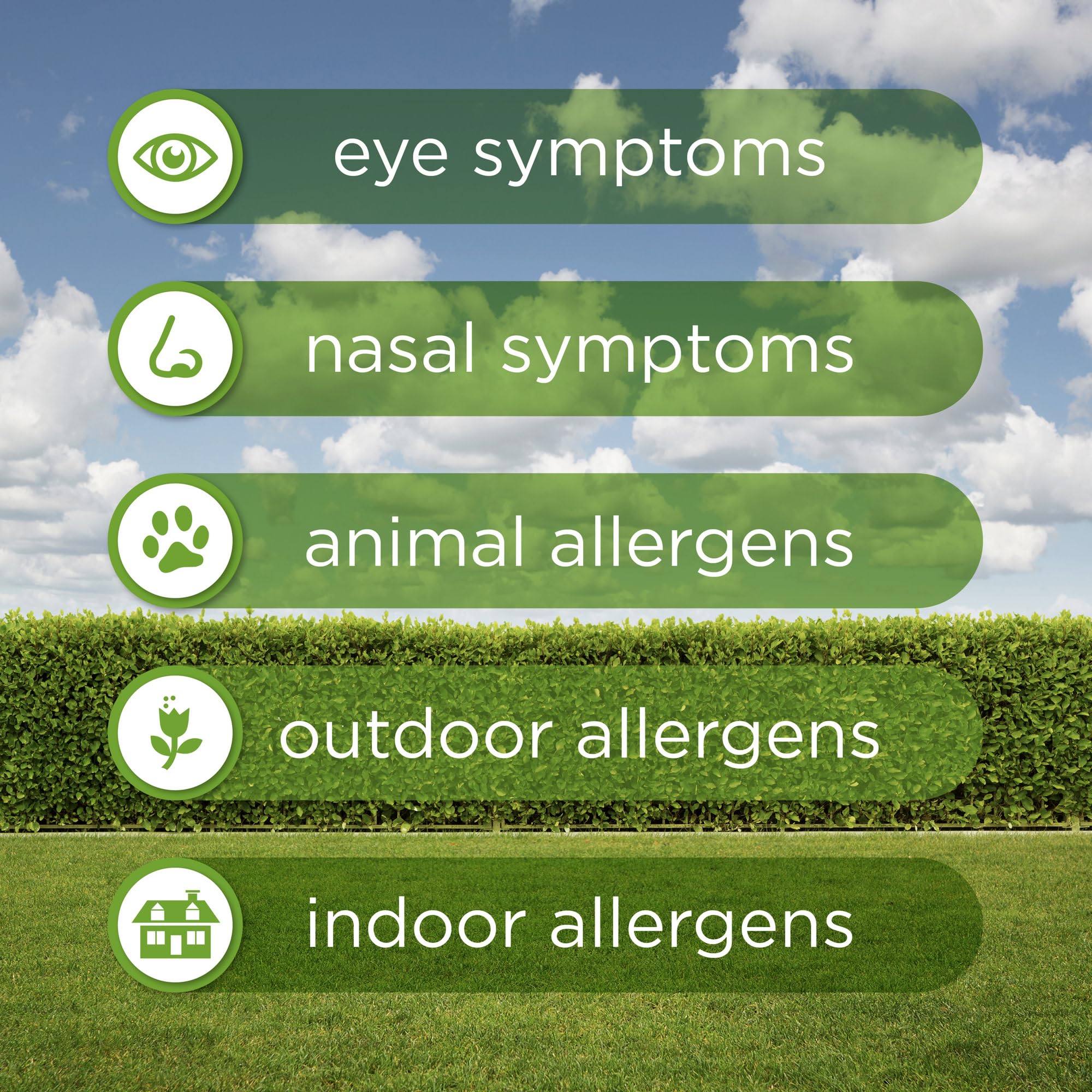 Dispense action of GoodSense Fluticasone nasal spray for quick symptom relief