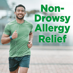 Usage guide illustration for GoodSense Fluticasone nasal spray daily use
