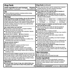 Goodsense mini nicotine lozenge 2mg mint packaging detail highlighting mint flavor