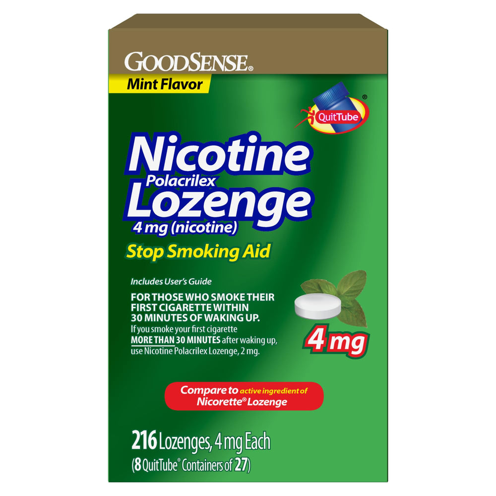 GoodSense mint lozenge pack showing discreet craving relief on the go