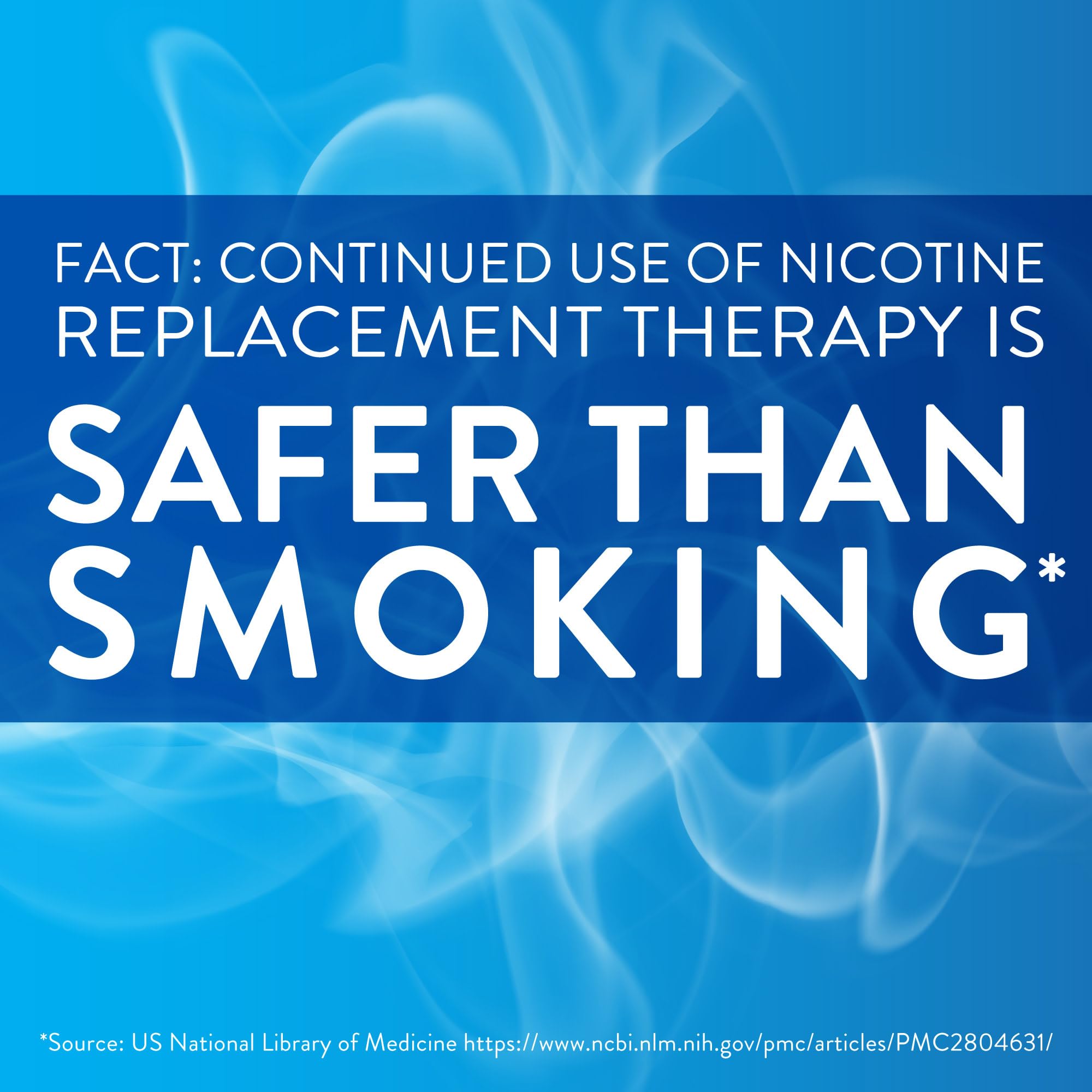 GoodSense nicotine gum Arctic Mint user chewing piece for cravings.