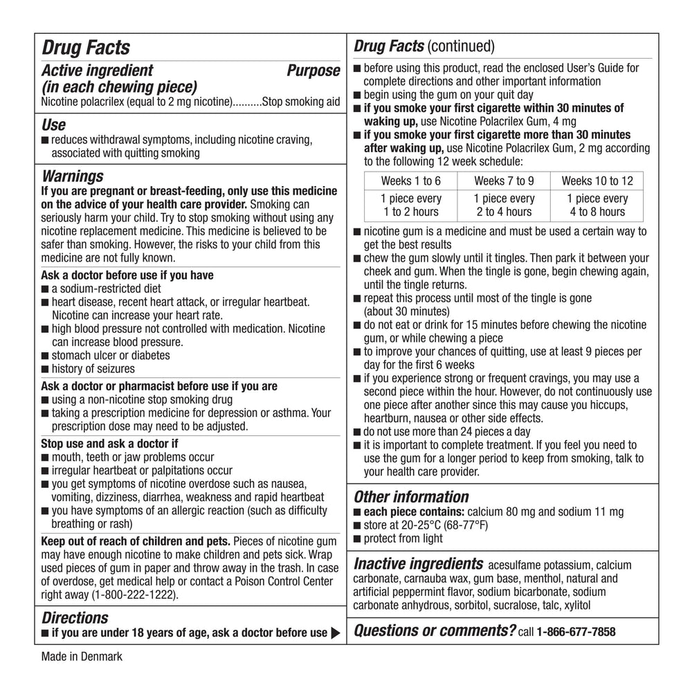 GoodSense nicotine gum usage label guidance helps you use it as directed.