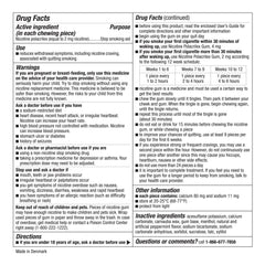 GoodSense nicotine gum usage label guidance helps you use it as directed.