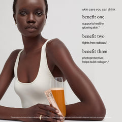 Goop Beauty Morning Skin Drink Mix single-serving packets ready for morning routine.