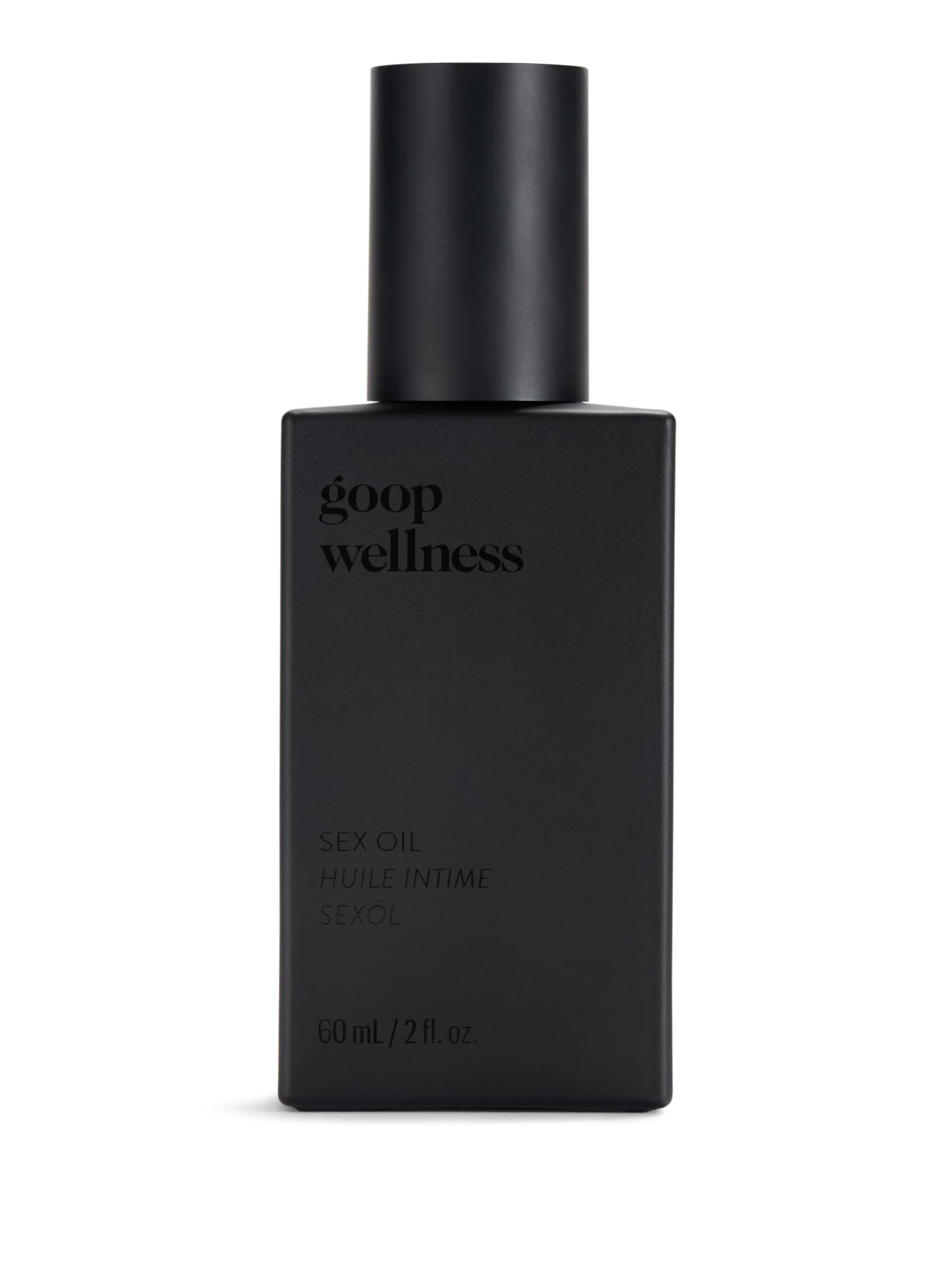 Goop Wellness Sex Oil bottle pour for smooth massages and self-care
