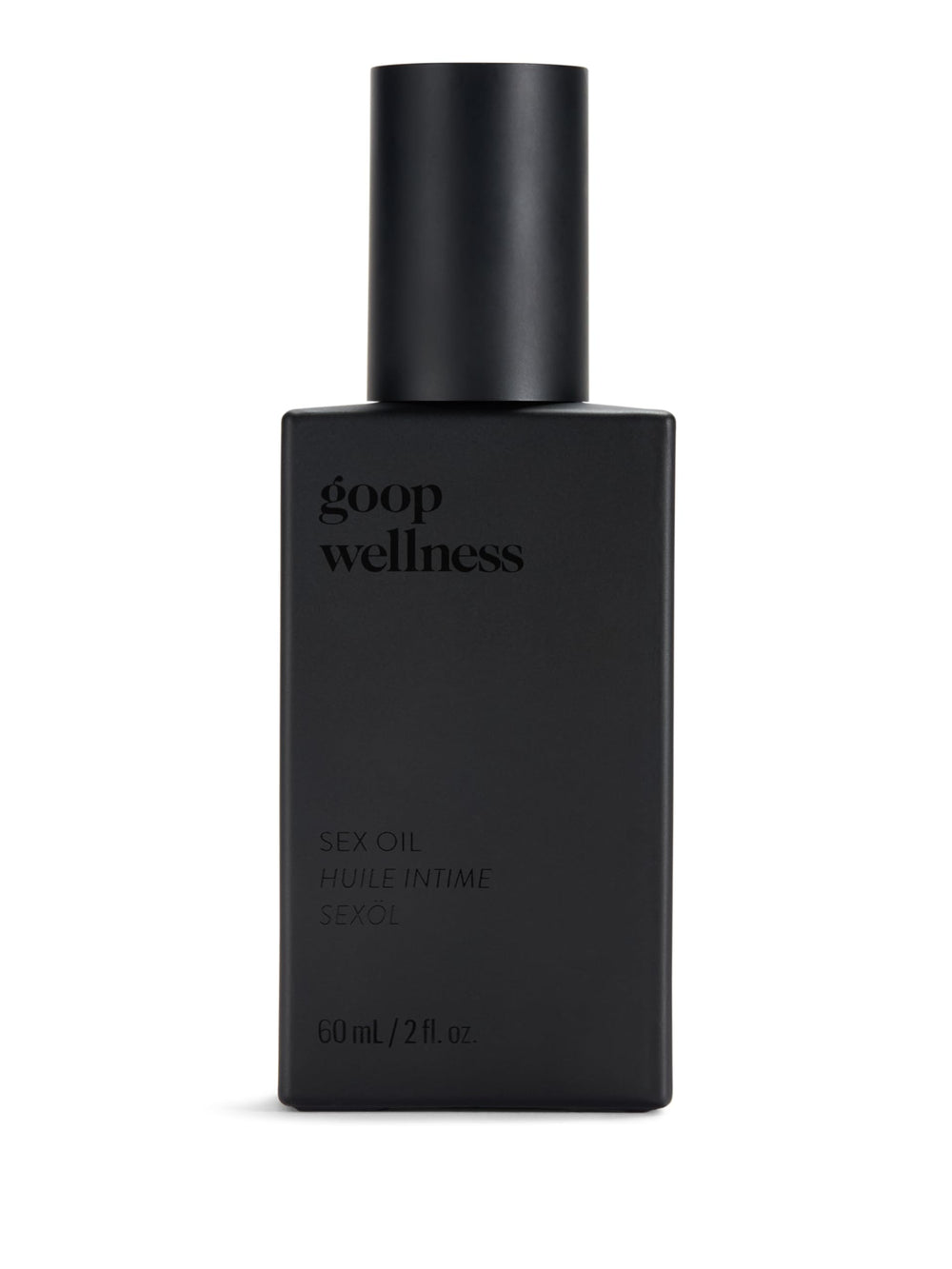 Goop Wellness Sex Oil bottle pour for smooth massages and self-care
