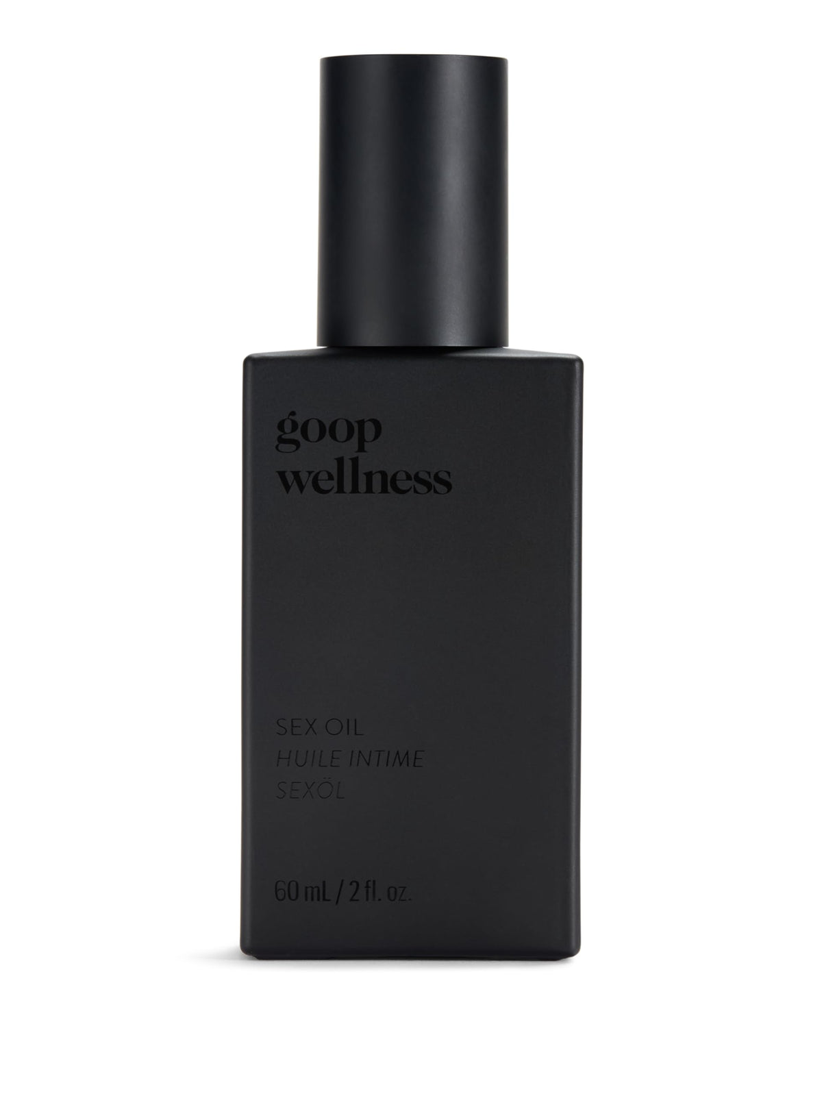 Goop Wellness Sex Oil bottle pour for smooth massages and self-care