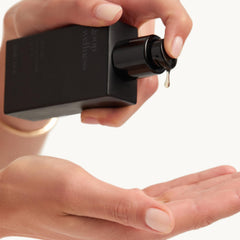 Label highlights natural ingredients and silicone-free formula