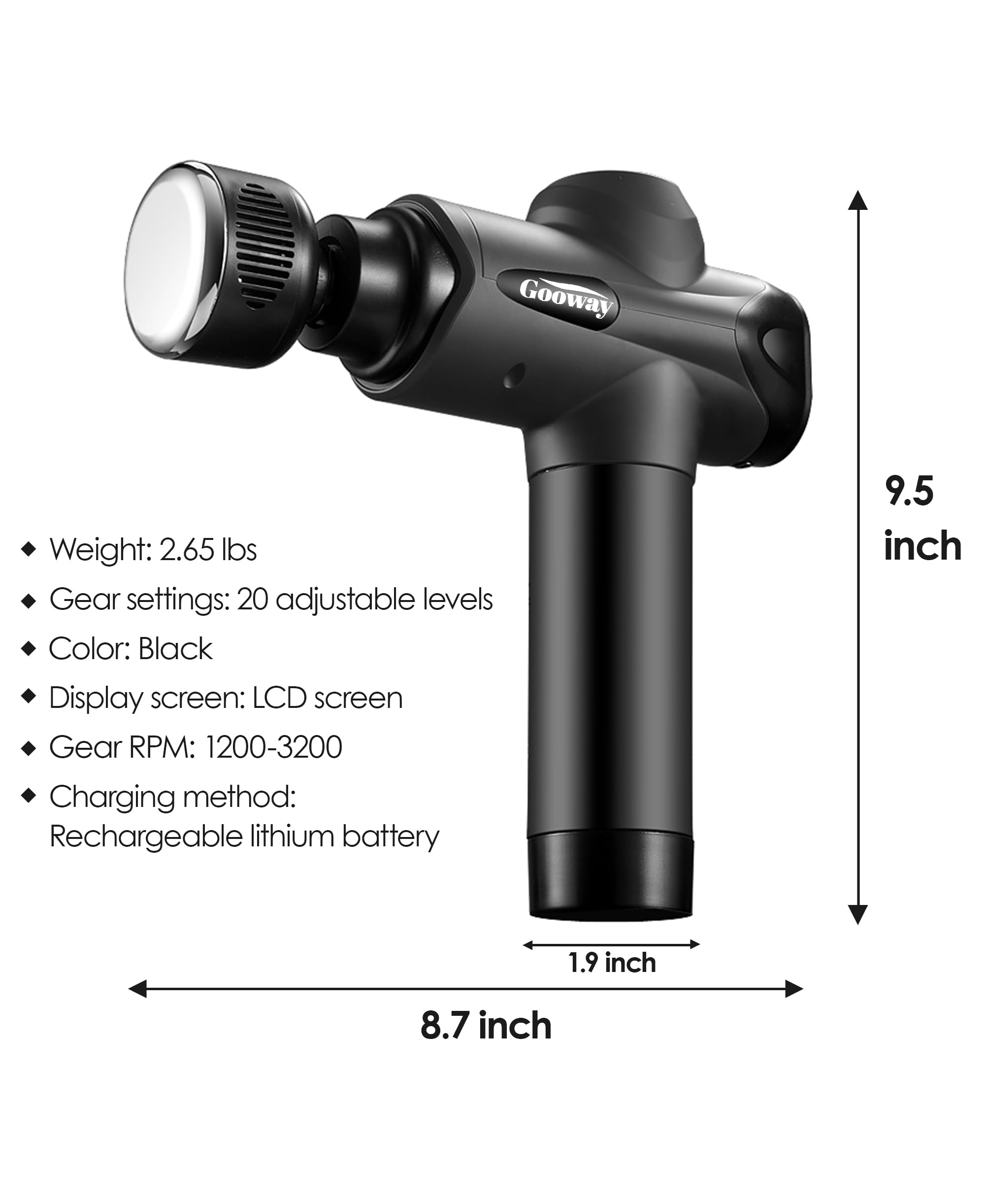 Gooway gift-ready massager for athletes and professionals