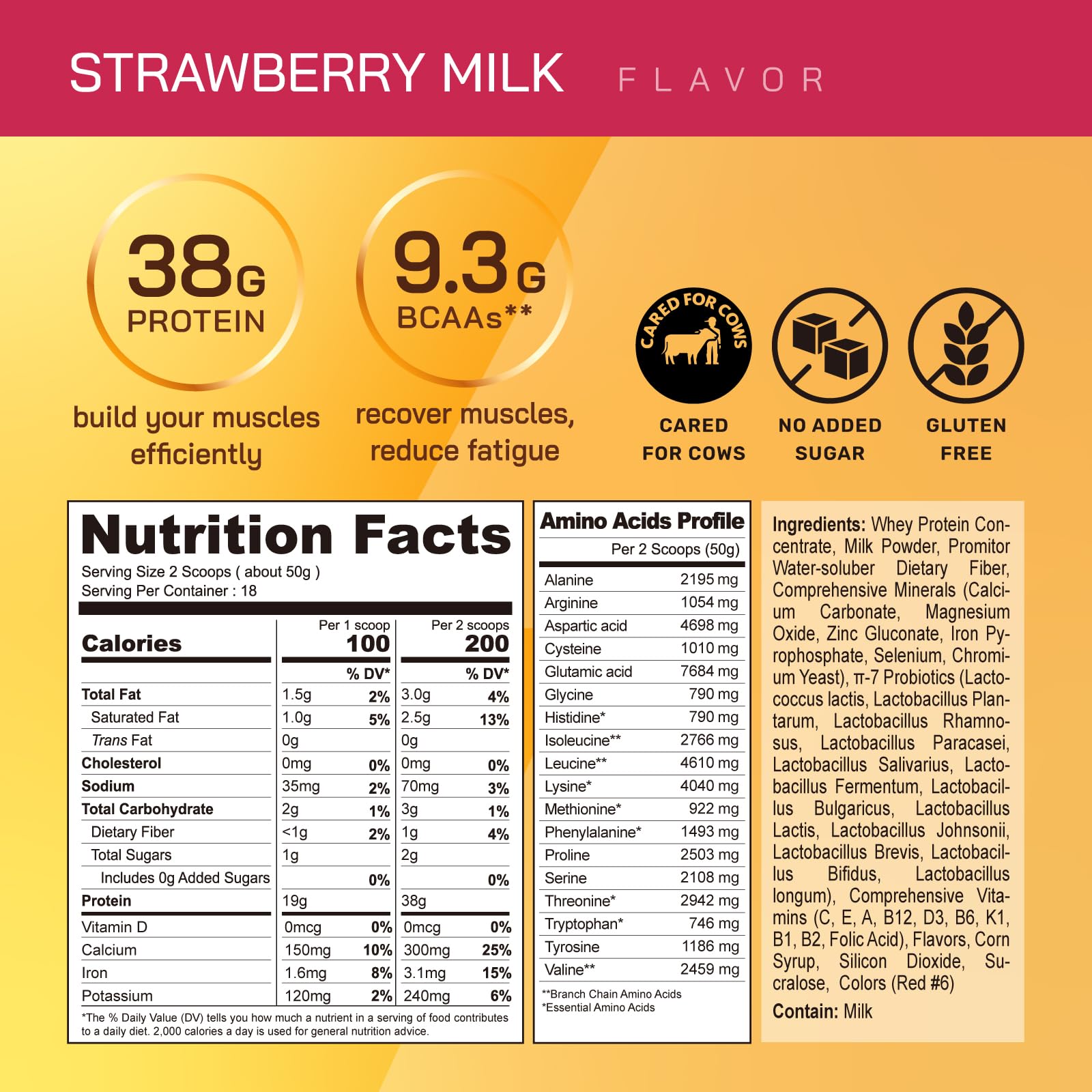 GOPOWER grass-fed whey label emphasizes quality ingredients and natural protein source