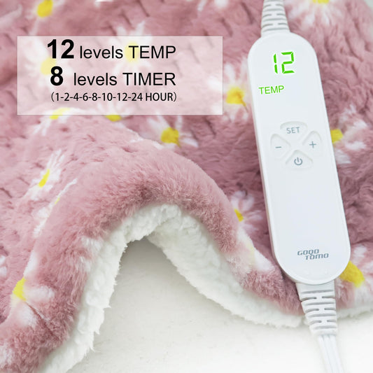GOQO TOMO pad with 12 heat levels for customized comfort.