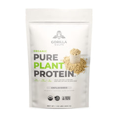 Gorilla Gulps bottle displays the USDA Organic seal for clean protein.