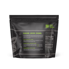 Mocha mass gainer shake prepared with Gorilla Gulps plant-based blend.