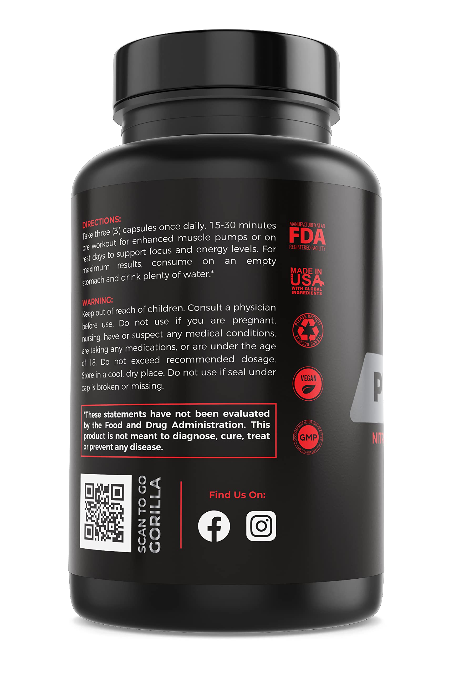 Gorilla Gulps Primal Pump beet-root-powder visual suggesting natural vascular benefits.