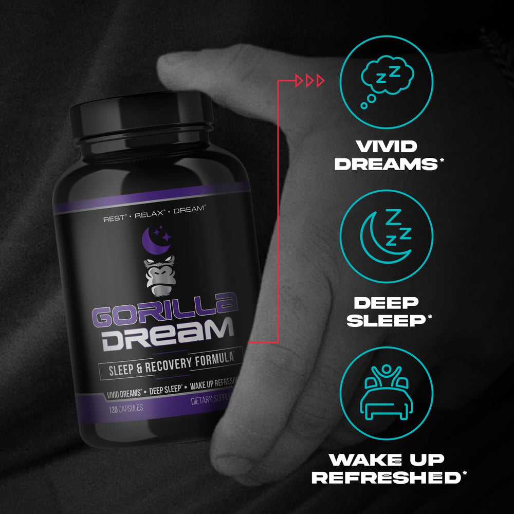 Gorilla Mind Dream sleep on a bedside table, ideal for a calm bedtime routine