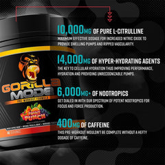 Gorilla Mind Gorilla Mode powder dispersion shows smooth texture when prepared