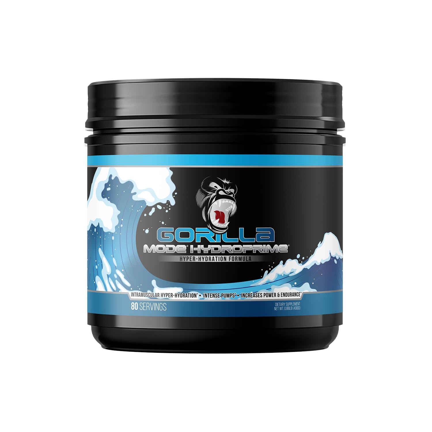Gorilla Mind HydroPrime bottle front highlighting hydration benefits