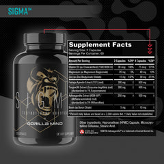 Gorilla Mind Sigma with Fadogia Agrestis for potential LH signaling support