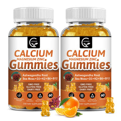 GORNVB calcium gummies bottle front for daily bone and teeth support.