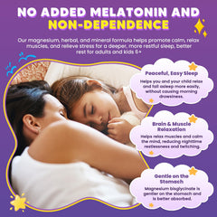 GORNVB calming blend image featuring L-theanine and chamomile promoting relaxed thoughts.