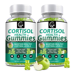 GORNVB Cortisol Gummies bottle shown for daily relaxation and focus