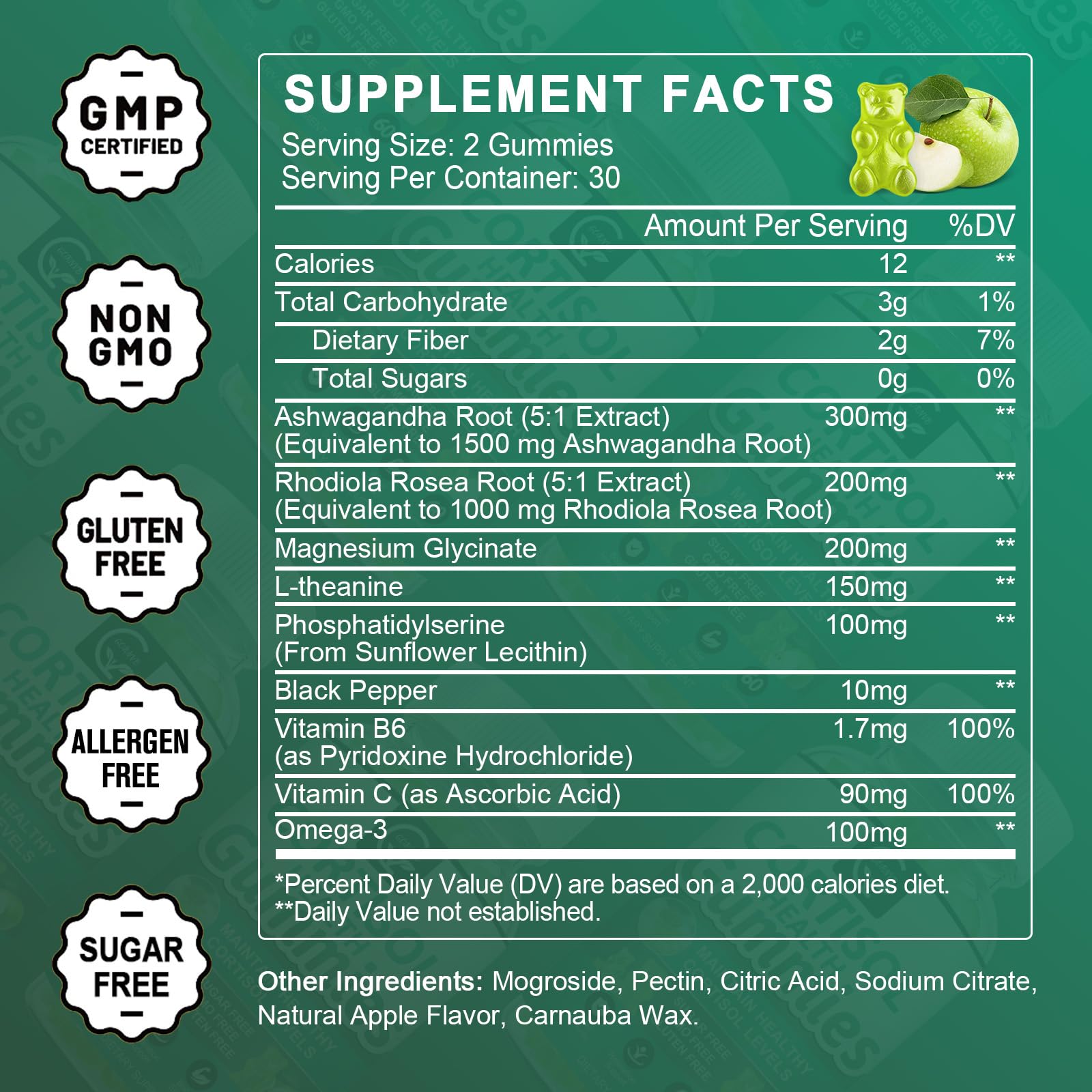 Close-up of GORNVB Cortisol Gummies texture for a tasty daily routine