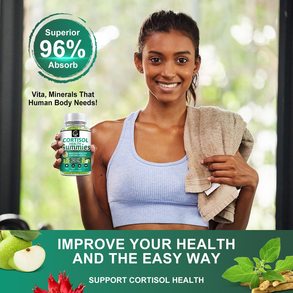 GORNVB Cortisol Gummies packaging box with clean label
