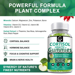 GORNVB Cortisol Gummies in hand ready for a calming daily routine