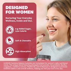 GORNVB gummy visuals show cranberry-pineapple flavor for a refreshing daily ritual.