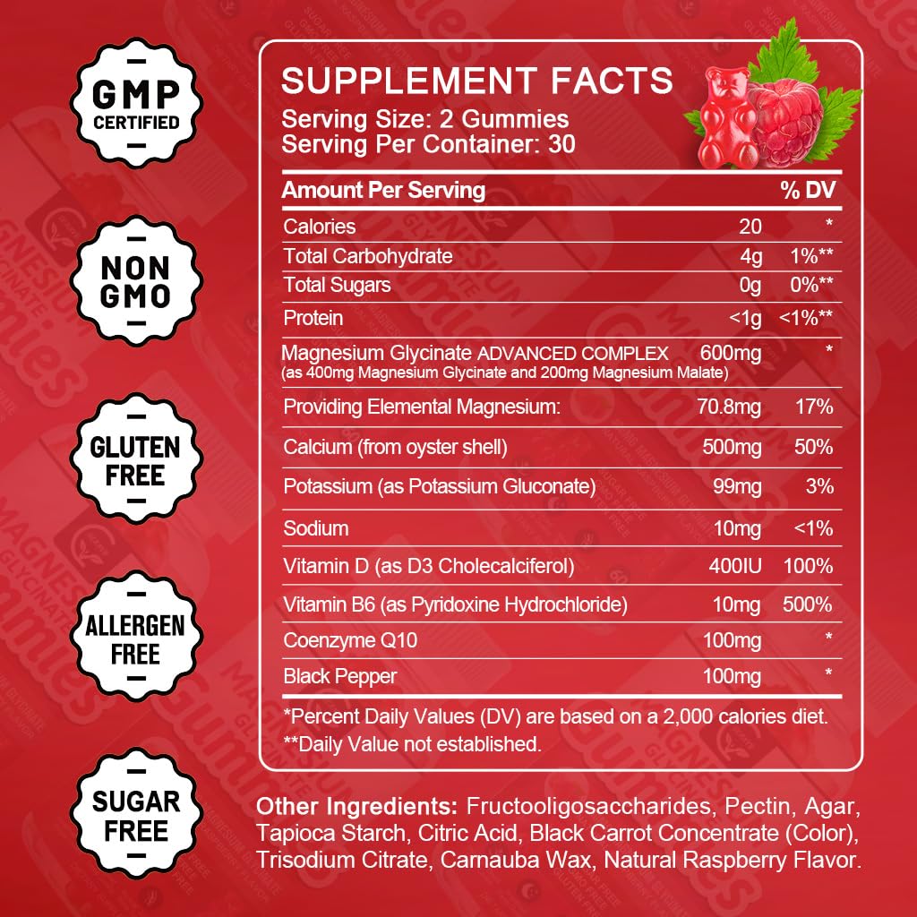 GORNVB gummies bottle back label with supplement details