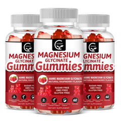 GORNVB Magnesium Glycinate Gummies bottle for daily calm and focus support.