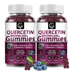 GORNVB Quercetin with Bromelain bottle shows convenient daily immune support.