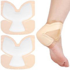 GoToHere silicone heel bordered foam dressing 8x8, pack of 3, conforms to heel to distribute pressure