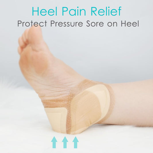 GoToHere waterproof heel dressing protects the wound area during movement and bathing