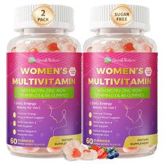 GparkNature Women Gummies bottle front with sugar-free berry formula for daily nutrition