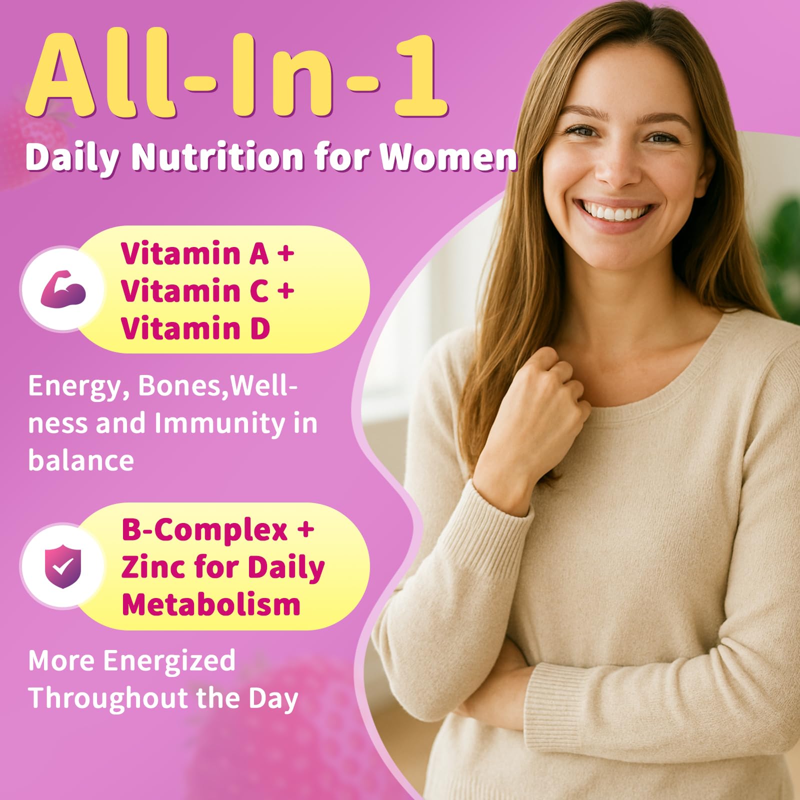 GparkNature vitamin ingredients label highlighting comprehensive nutrients