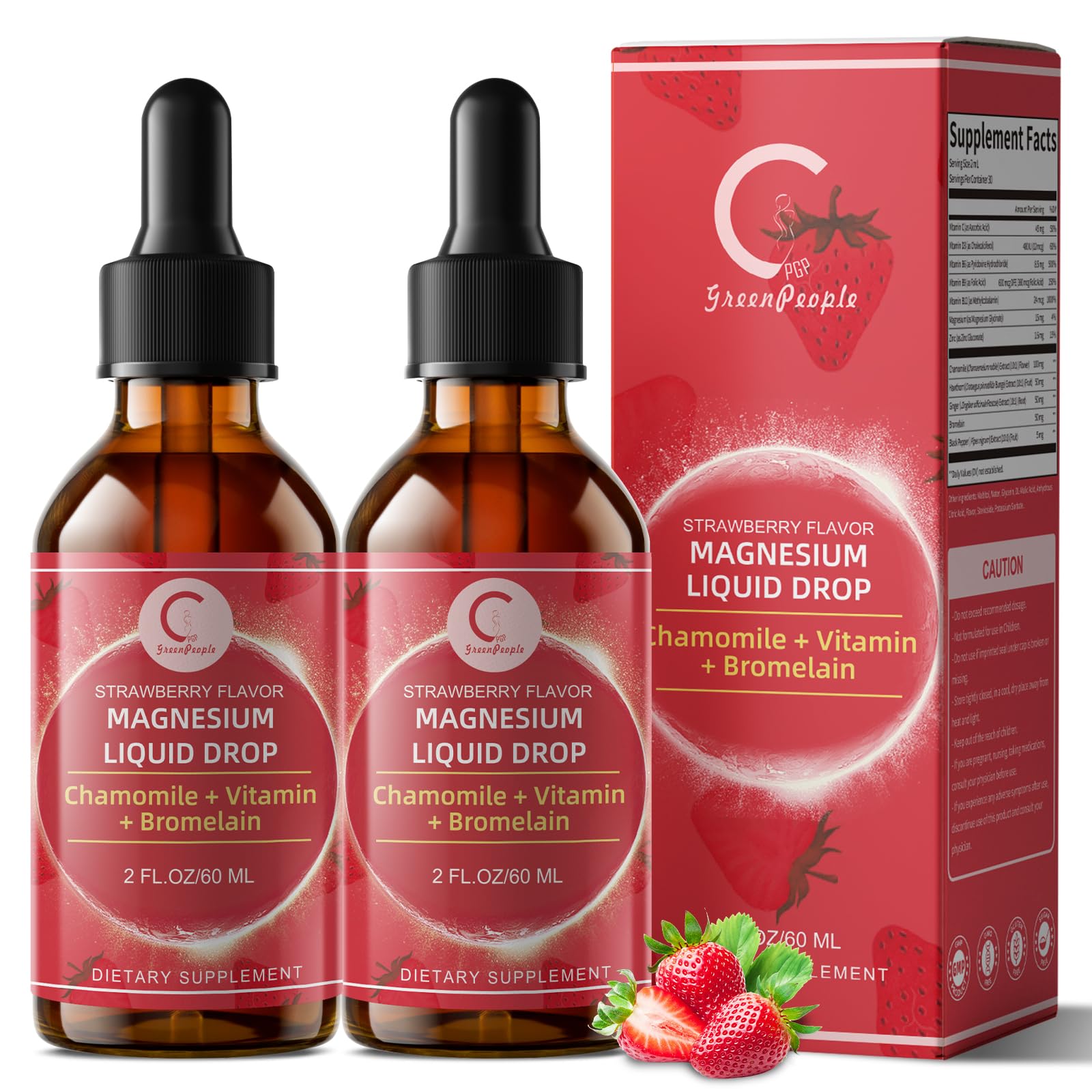 GPGP GreenPeople magnesium glycinate liquid bottle supports calm focus.