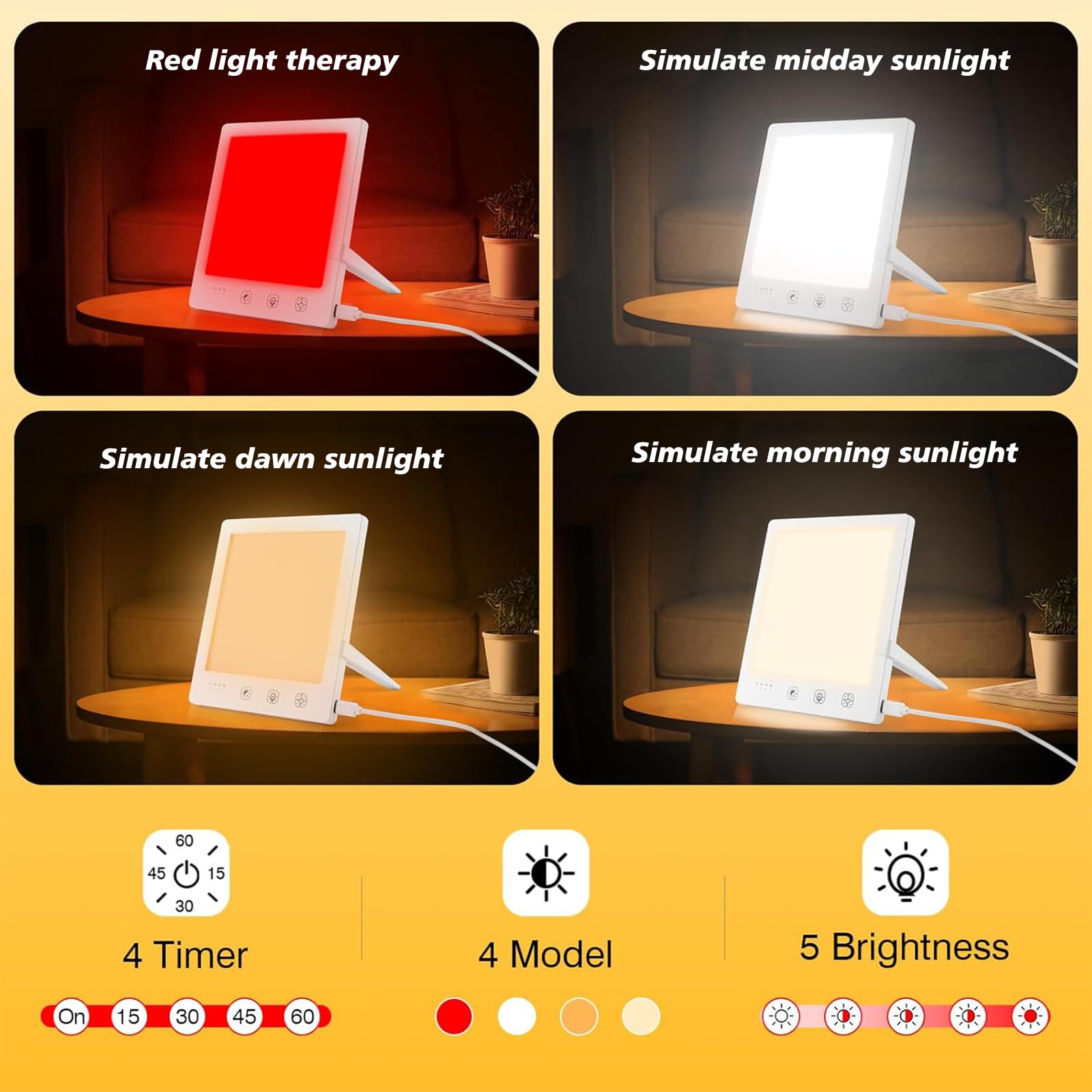 GQP full-spectrum sunlight option for balanced daytime visibility.