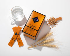 GRAINON Gold Farro Enzyme Stick Dispense in Water: easy mix for digestion-friendly routine.