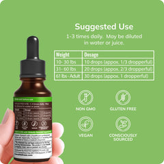 Grama Aller-Calm label-organic emphasizes natural ingredients and alcohol-free composition.