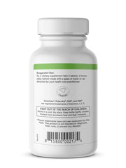 Graminex PollenAid bottle on desk suggests an easy daily ritual.