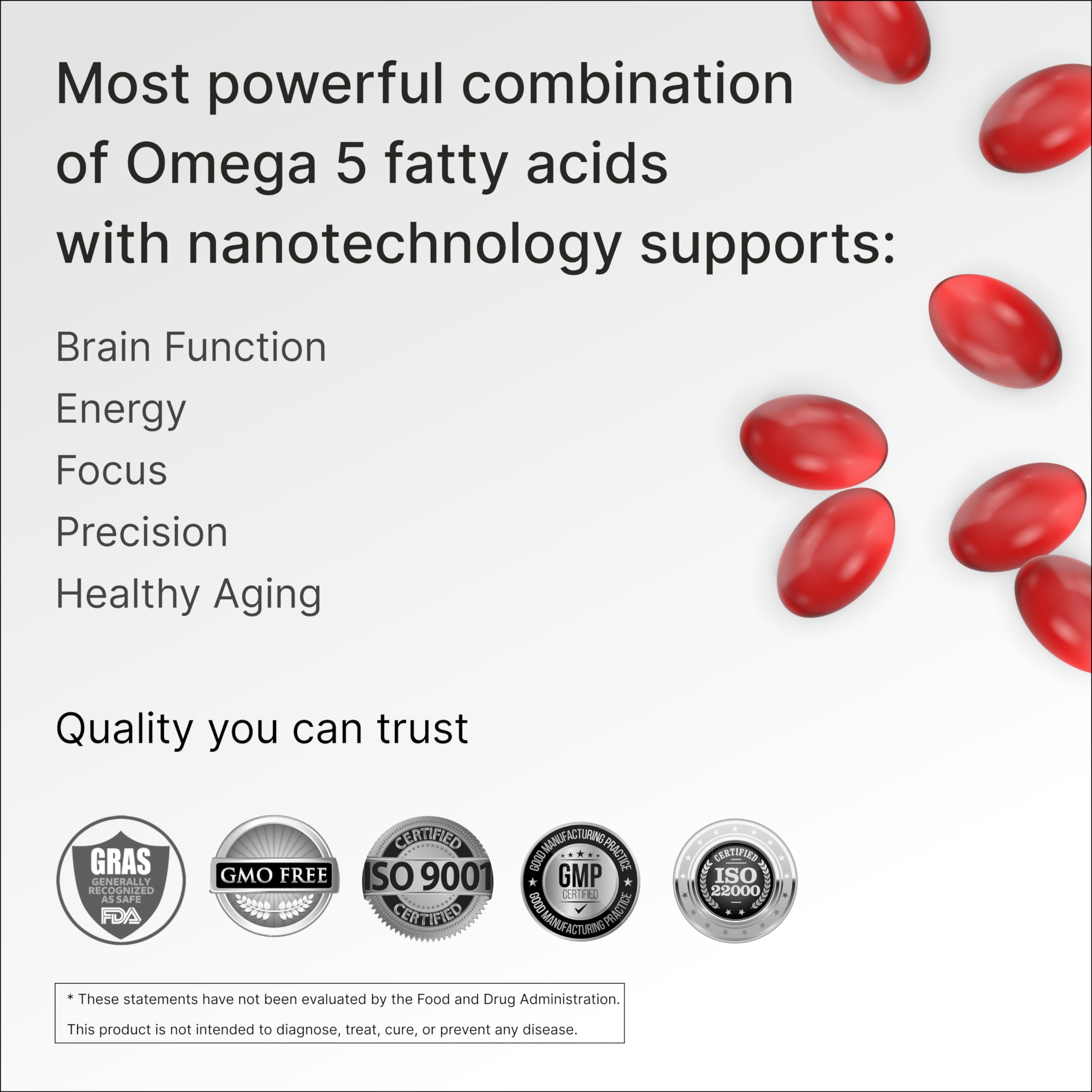 Granagard brain-support capsules closeup showing compact, convenient memory aid.