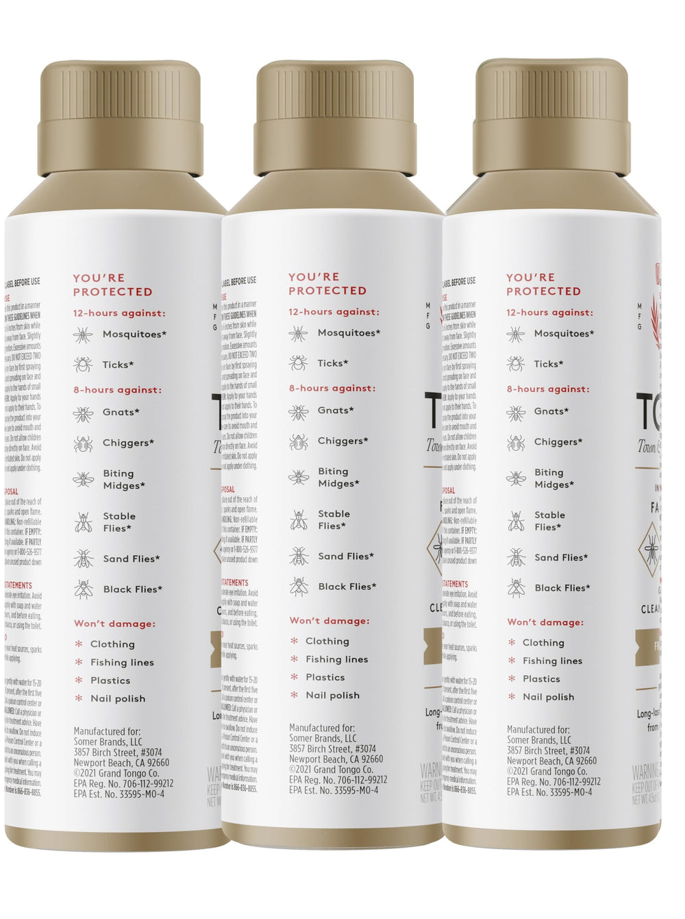 Grand Tongo fragrance-free insect repellent used outdoors to stay protected.