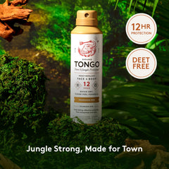 Herbal green tea scent with mint notes on Grand Tongo bottle.