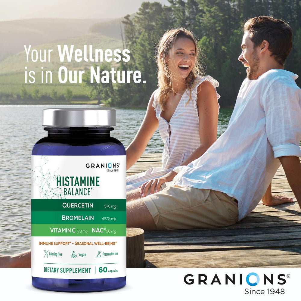 Granions allergen-free formula packaging suited for sensitive users.