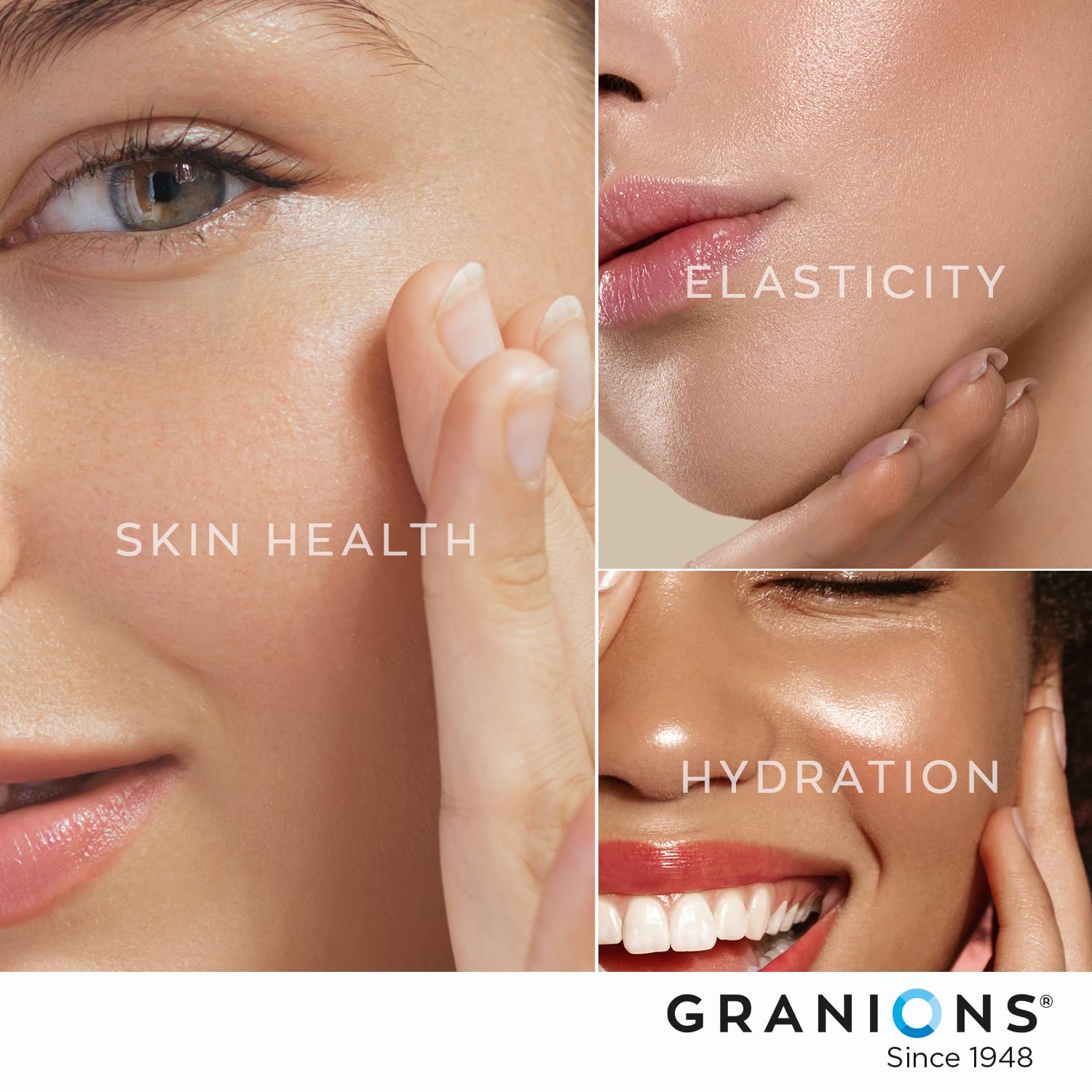 Granions cGMP facility badge indicates premium manufacturing standards.
