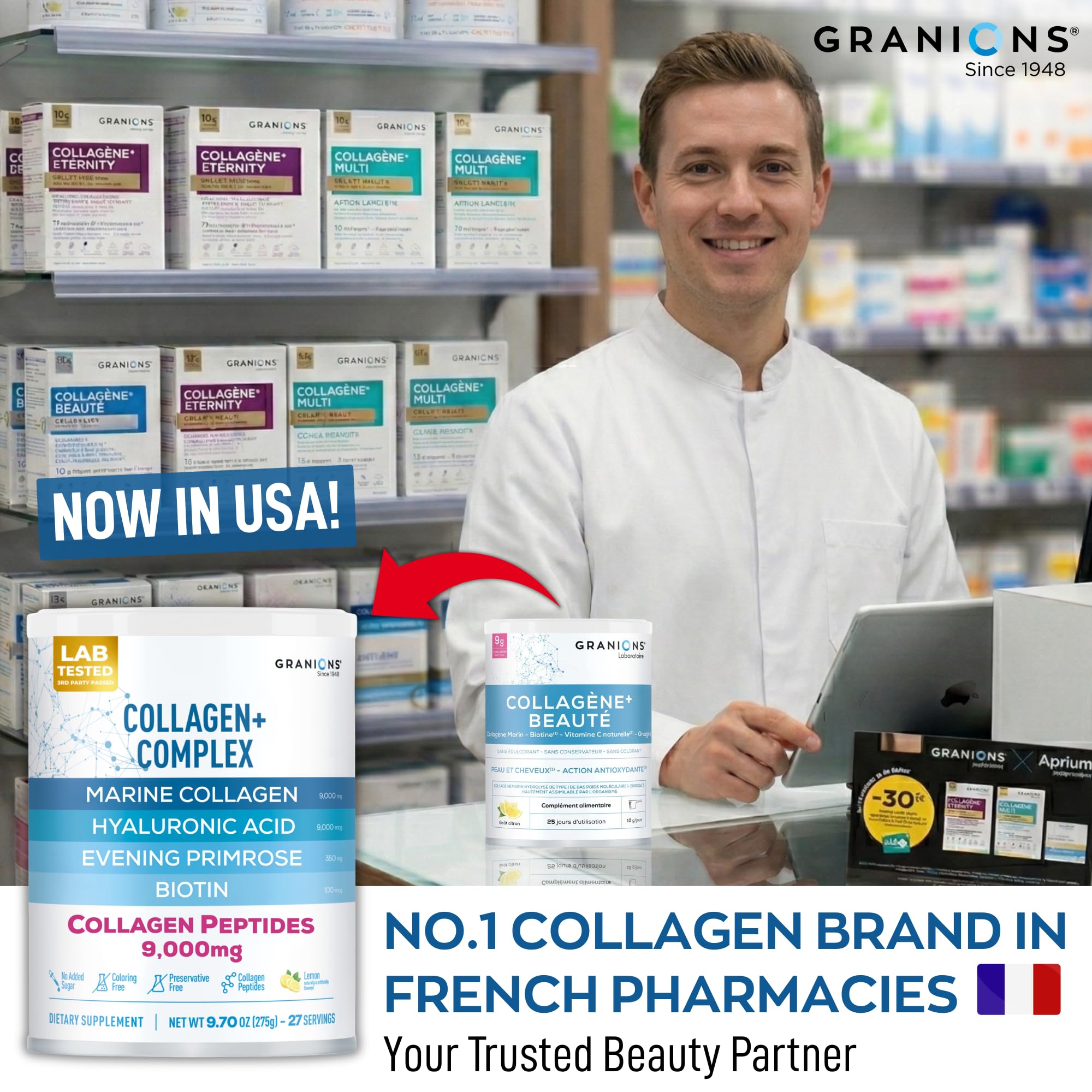 Granions CGMP facility seal communicates safety and quality standard