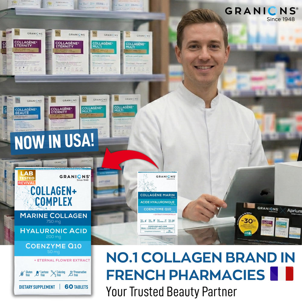 Granions foil-fresh packaging highlighting premium hydration support